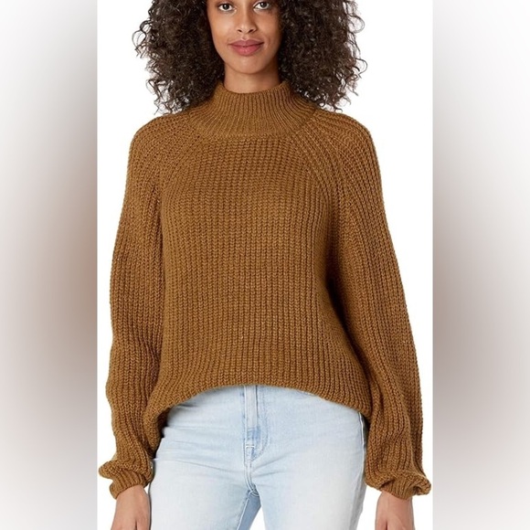 Cupcakes & Cashmere Mock Neck Chunky Knit Sweater - Picture 1 of 6